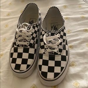 Checkered Vans size 7